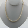 5.8mm Pearl Strand 25 Inches Length 14K Yellow Gold Clasp