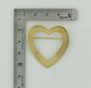 Large 14K Yellow Gold Open Heart Pin Circa 1970