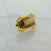 Antique 14K Yellow Gold Black Enamel Pin Circa 1890