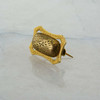 Antique 14K Yellow Gold Black Enamel Pin Circa 1890