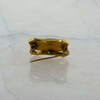 Antique 14K Yellow Gold Black Enamel Pin Circa 1890