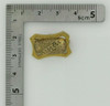 Antique 14K Yellow Gold Black Enamel Pin Circa 1890