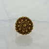 Vintage 22K Yellow Gold Wire and Dot Decorated Pin Circa 1940