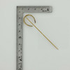 Antique 14K Yellow Gold Pearl Horseshoe Stick Pin Circa 1930