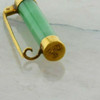 Vintage 20K Yellow Gold Jade Baton Pin Chinese Signed Circa 1960