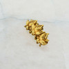 Vintage 14K Yellow Gold Bees Pin 3 Modeled Bees in a Row Circa 1930