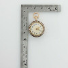 Superb Antique 18K Ladies Enameled Pearl and Diamond Watch Pin Set Circa 1880