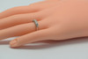 Platinum Diamond Band with 6 Round Brilliant Stones Gem Quality, Size 6.25