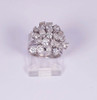 Platinum 3.5 ct. tw. Diamond Cluster Ring, size 3