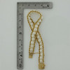 14K Yellow Gold Pearl Chain Bracelet 7.25 inch length Circa 1960