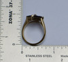 10K Yellow Gold 4 Stone Garnet Ring Circa 1970, Size 7