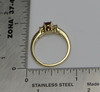 14K Yellow Gold Ruby and Diamond Ring, Size 7