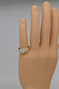 14K Yellow Gold Three Stone Diamond Ring Circa 1940, Size 9