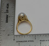 14K Yellow Gold Estate Pearl Ring Circa 1950, Size 5.25