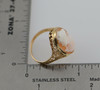 10K Yellow Gold Oval Shell Cameo Ring Circa 1930, Size 6