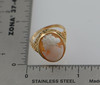 10K Yellow Gold Oval Shell Cameo Ring Circa 1930, Size 6