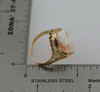 10K Yellow Gold Oval Shell Cameo Ring Circa 1930, Size 6