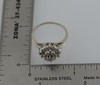 14K White Gold 3 Tier Diamond Ring, Circa 1950, Size 9.75
