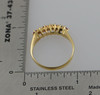 14K Yellow Gold Ruby and Diamond Band Circa 1960, Size 9.5