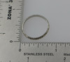 18K White Gold decorated band with miligrain edges, Circa 1920's, Size 7.25