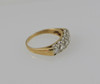 14K Yellow Gold 5 stone diamond anniversary band Circa 1940's, Size 8