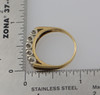 14K Yellow Gold 5 stone diamond anniversary band Circa 1940's, Size 8