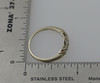 14K White Gold diamond band, 5 stones, pierced sides, Circa 1950's, Size 6.25