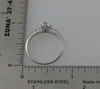 Circa 1950's Palladium Old Mine Cut Diamond Solitaire Ring, Size7.25