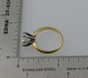 14K Yellow Gold Solitaire Diamond Ring app 1.7 ct tw old hand cut stone, Size 6