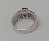 18K White Gold Tanzanite and Diamond Ring, Size 7