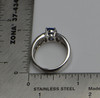 18K White Gold Tanzanite and Diamond Ring, Size 7