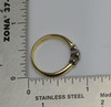 18K Yellow Gold 3 Stone Diamond Ring Circa 1980, size 6