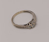 Vintage Circa 1950's Platinum Diamond Ring, Size 4.75