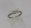 Vintage Circa 1950's Platinum Diamond Ring, Size 4.75