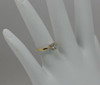 18K Yellow Gold Diamond Sunburst Ring Circa 1960, size 4.25