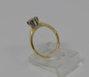 18K Yellow Gold Diamond Sunburst Ring Circa 1960, size 4.25