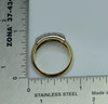 18K Yellow & White Gold Diamond Pave Ring Circa 1970, size 7