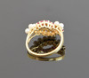 14K Yellow Gold Pearl and Ruby Ring Circa 1960, Size 8