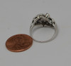 14K White Gold Diamond Set Ring Circa 1950, Size 6