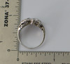 14K White Gold Diamond Set Ring Circa 1950, Size 6