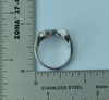 14K White Gold Modernist Diamond Ring, Size 5.5