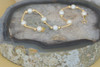 14k Yellow Gold Pearl Bracelet with Gold Tubes, Beads and Pearls