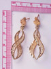 14K Yellow Gold Filigree Swirl Design Drop/Dangle Earrings