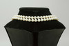 Vintage Double Strand of Pearls 40" Long Total w/14k Gold Sapphire & Pearl Clasp