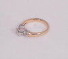 14K Yellow Gold Engagement Ring with .76 ct. Center, size 7.25