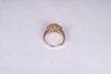 14K Yellow Gold Emerald and Diamond Cluster Ring app. 1ct. tw., size 7