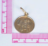 14k Yellow Gold Papal (Pope) Pendant