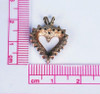 10k Yellow Gold .50ct. Heart Shaped Diamond Pendant