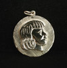 14k Yellow Gold Girl's Head Three-Dimensional Charm