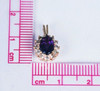 14k Yellow Gold 1 ct. Amethyst and Diamond Pendant